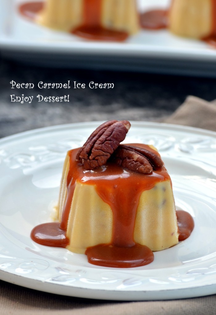 Inghetata de caramel si nuci pecan