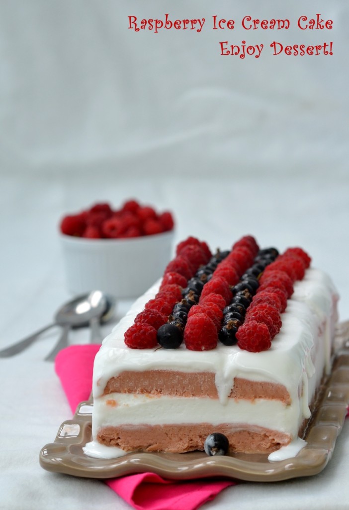 Inghetata de zmeura si frisca