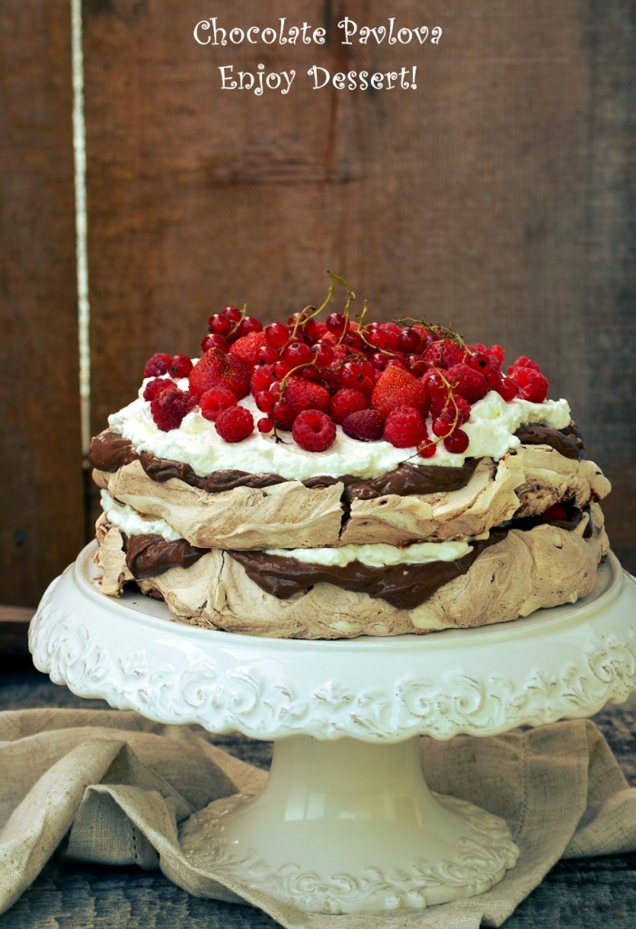 Pavlova cu ciocolata