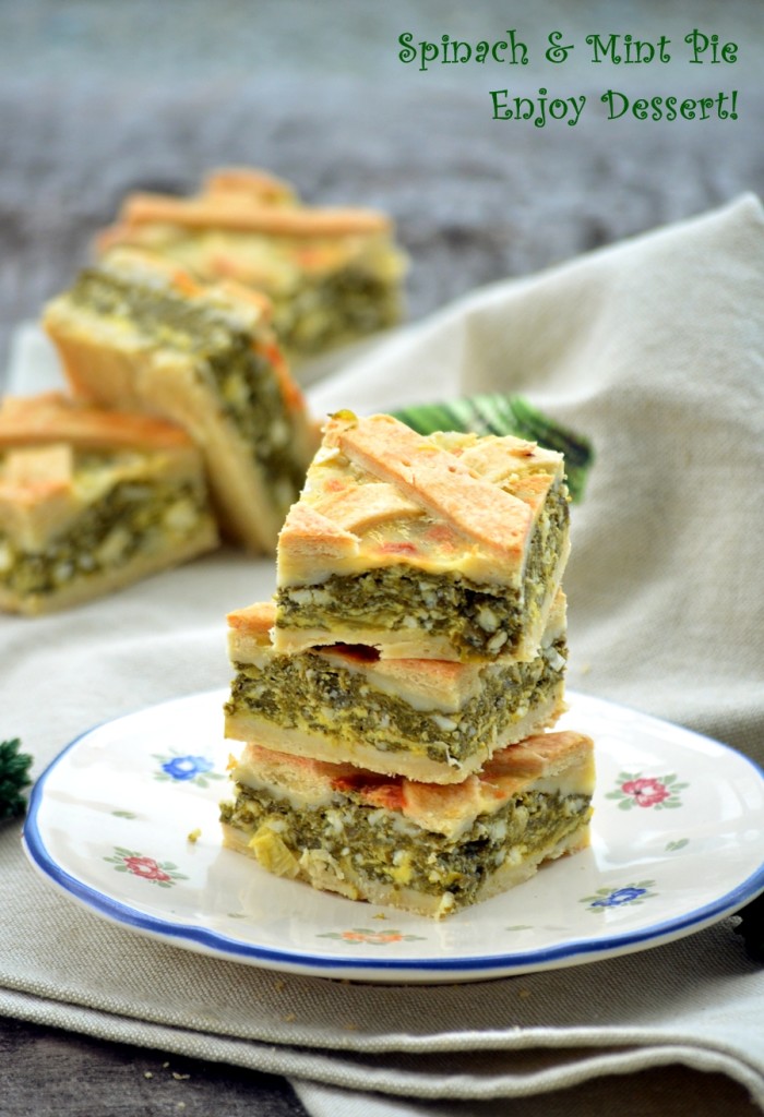 Placinta cu spanac si menta