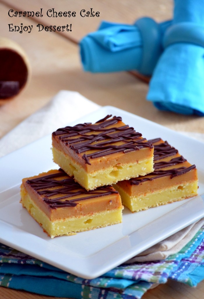 Prajitura cu branza si crema caramel