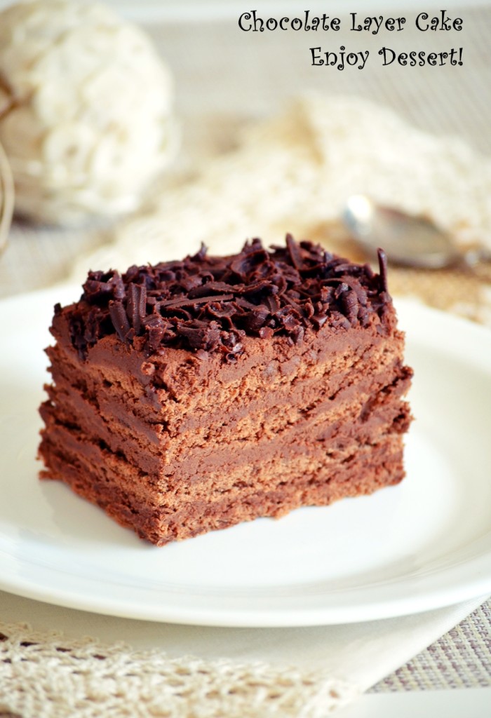 Prajitura cu crema de ciocolata si foi