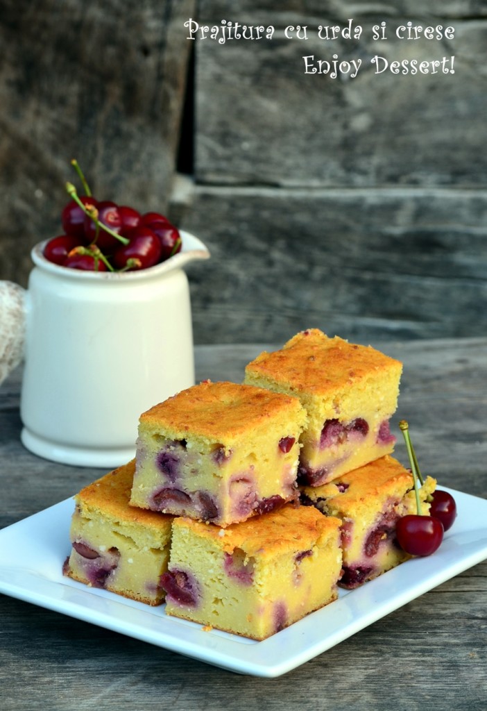 Prajitura cu urda si cirese