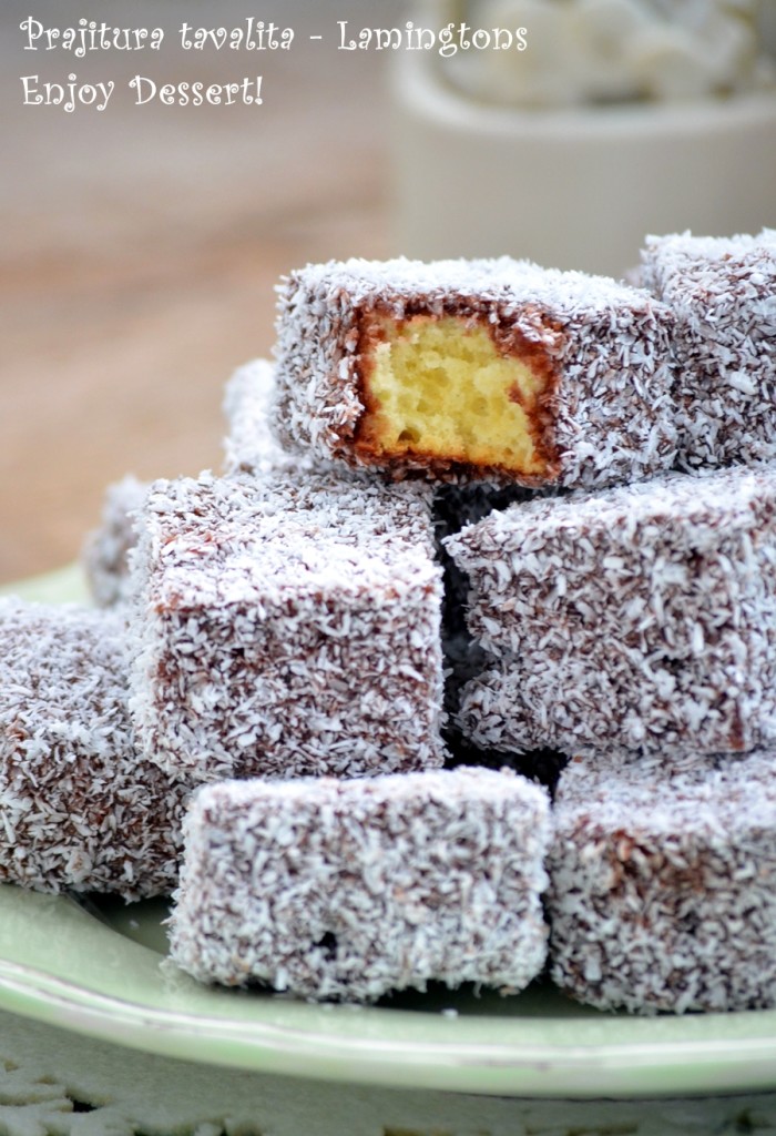 Prajitura tavalita – Lamingtons