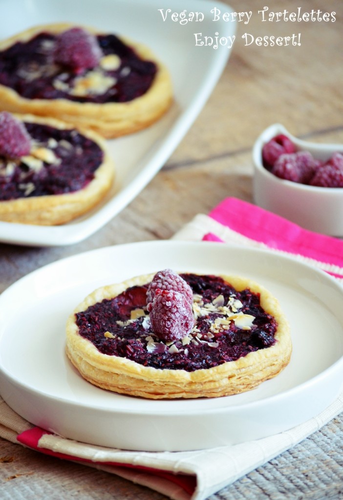 Mini tarte cu fructe de padure de post