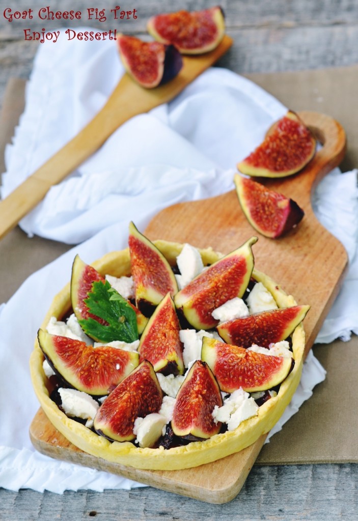 Tarta cu smochine si branza de capra