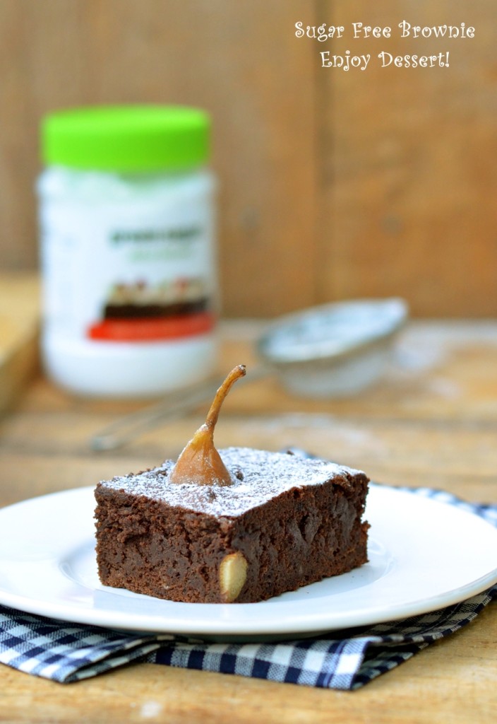 Brownie cu pere – fara zahar
