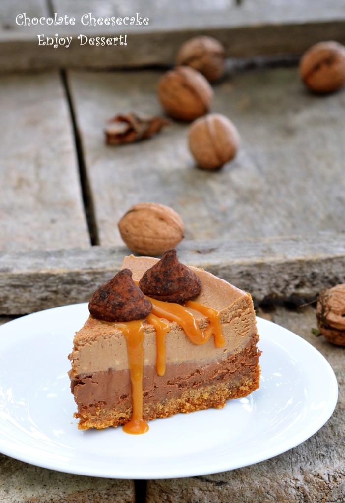 Cheesecake cu ciocolata si lapte condensat