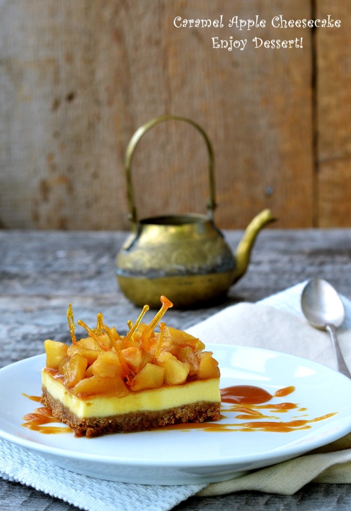Cheesecake cu mere caramelizate