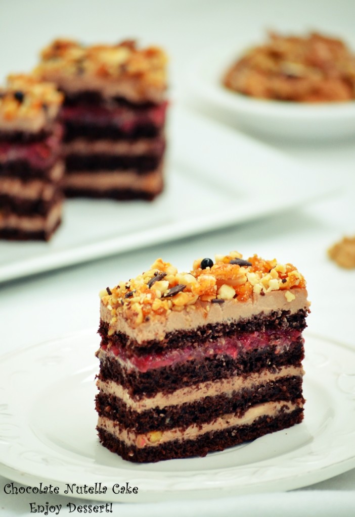 Prajitura cu mascarpone, nutella si zmeura