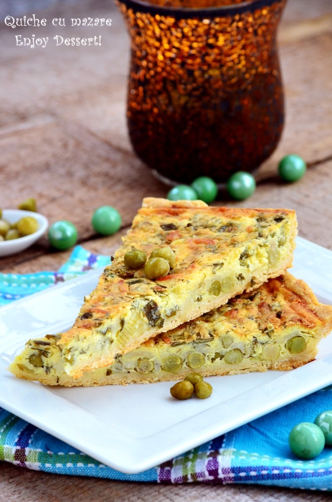 Quiche cu mazare