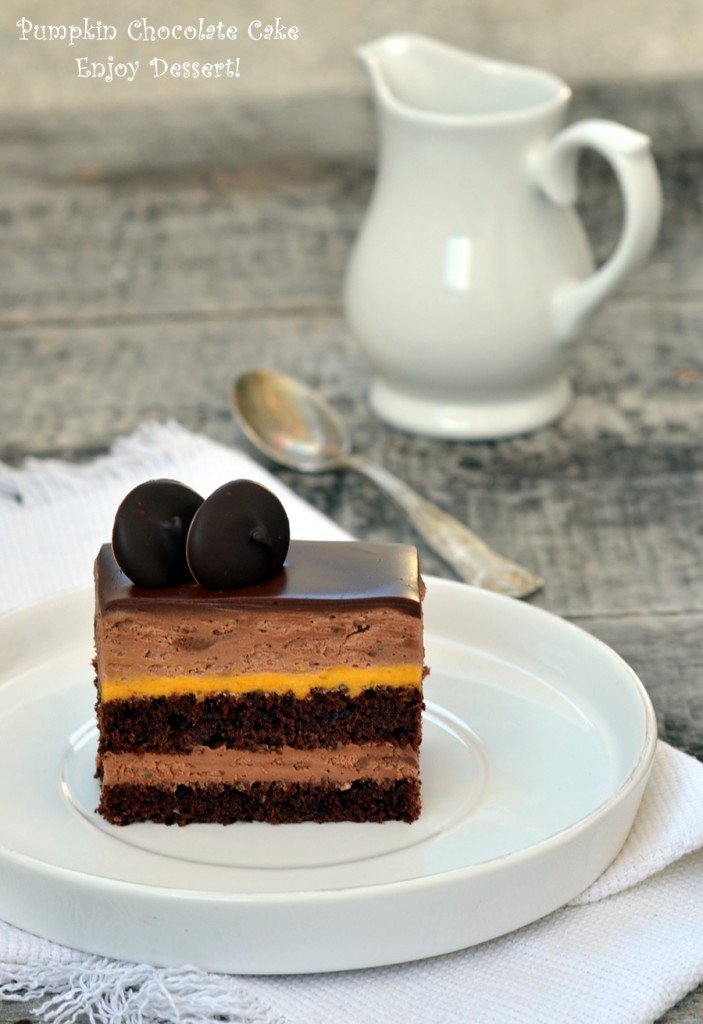 Prajitura cu mousse de ciocolata si dovleac