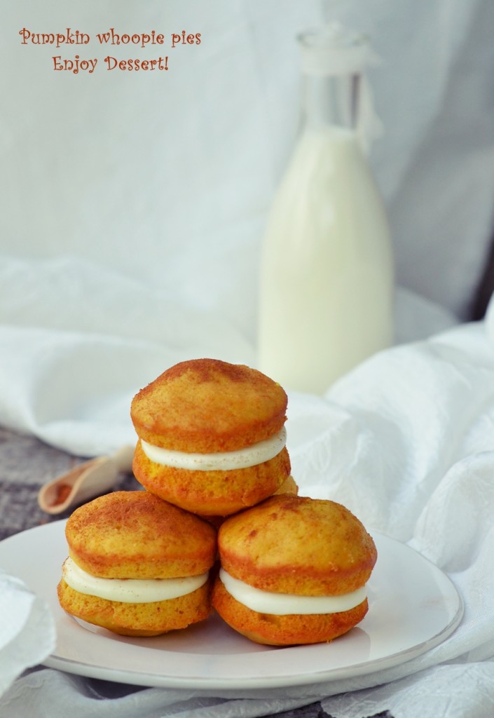 Pumpkin whoopie pies