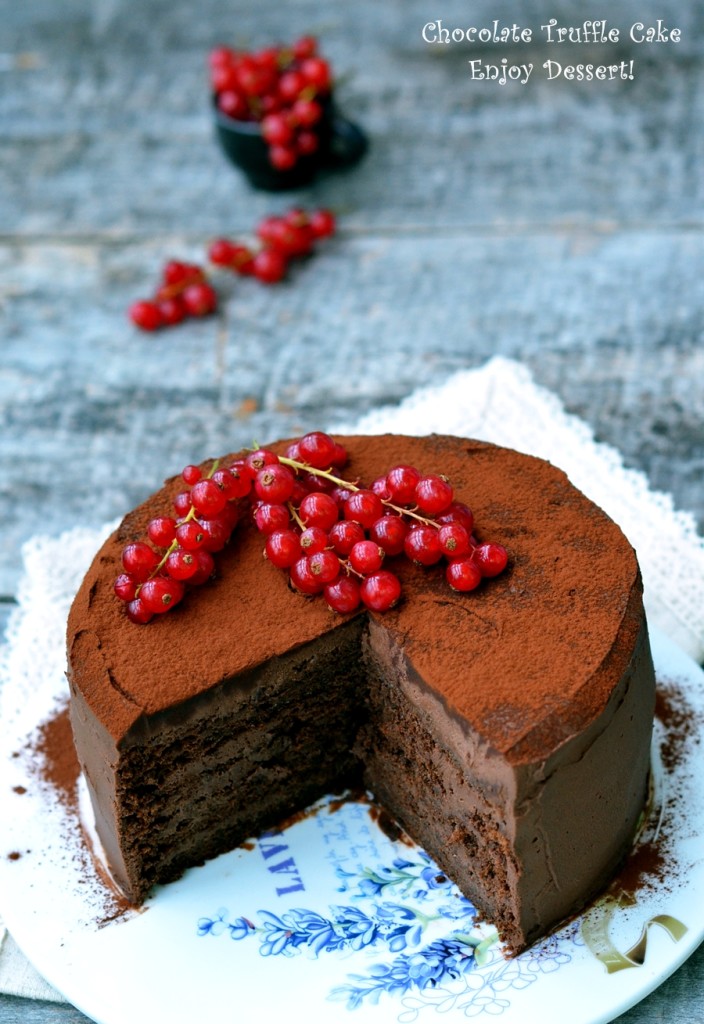 Tort de ciocolata cu crema trufa