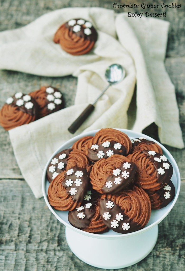 Fursecuri fragede cu ciocolata si ghimbir